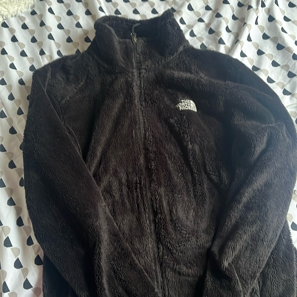 looks brown but it’s a black northface jacket